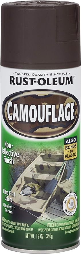 1918-830 12OZ CAMOUFLAGE SPRAY PAINT EARTH BROWN