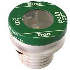 BUSSMANN SL-25 PLUG FUSE, 25