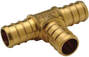 APXT34 BRASS T 3/4 IN