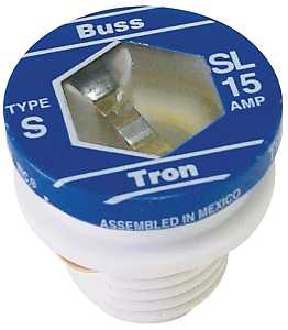 BUSSMANN SL-15 PLUG FUSE, 15