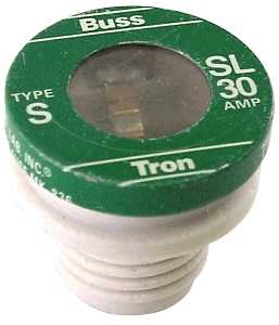 BUSSMANN SL-30 PLUG FUSE, 30