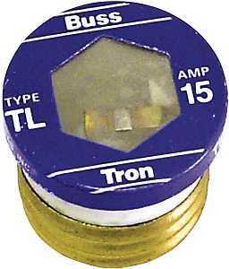 BUSSMANN TL-15 PLUG FUSE, 15