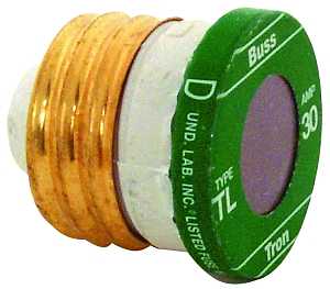 BUSSMANN TL-30 PLUG FUSE, 30