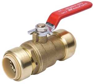 BALL VALVE, 1/2 X 3/8 IN CON