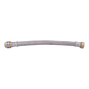 Braided Flexible Water Heater Connector, 3/4X3/4X18IN HOSE