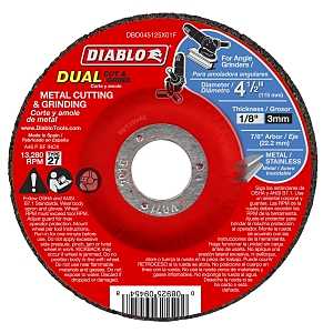 CUT AND GRIND WHEEL, 4-1/2 I