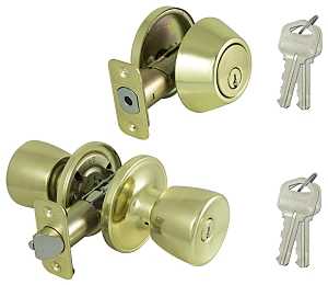DEADBOLT AND ENTRY LOCKSET,
