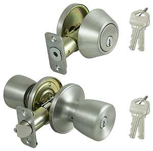 DEADBOLT AND ENTRY LOCKSET,