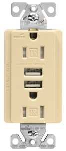 DUPLEX RECEPTACLE, 125 VAC,