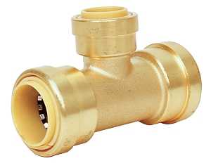 EE, 1/2 IN, PUSH-FIT, BRASS,