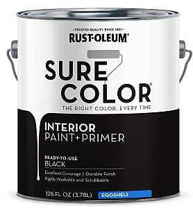 EGGSHELL SHEEN, BLACK, 1 GAL