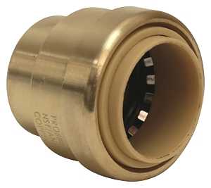 END CAP, 3/4 IN, BRASS