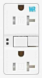 GFCI DUPLEX RECEPTACLE, 2 -P