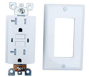 GFCI WALL RECEPTACLE, 20 A,