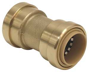 PIPE COUPLING, 1/2 IN, BRASS