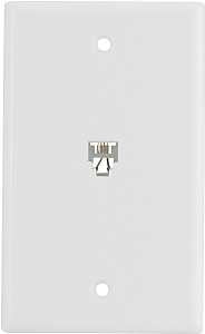 TELEPHONE JACK WITH WALLPLAT
