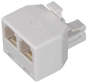 TELEPHONE SPLITTER, 2 -PORT/