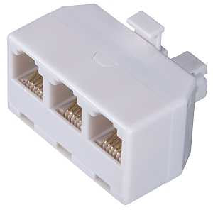 TELEPHONE SPLITTER, 3 -PORT/