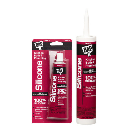 Dap Kitchen & Bath Silicone Sealant Clear Paste 10.1 fl oz Cartridge - 08648