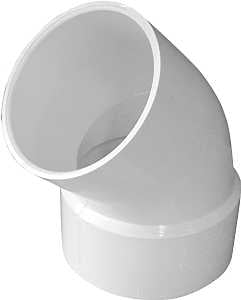 PVC 45DEG STRT ELBW 4
